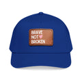 Mid Profile Baseball Cap with Leather Patch (Rectangle)