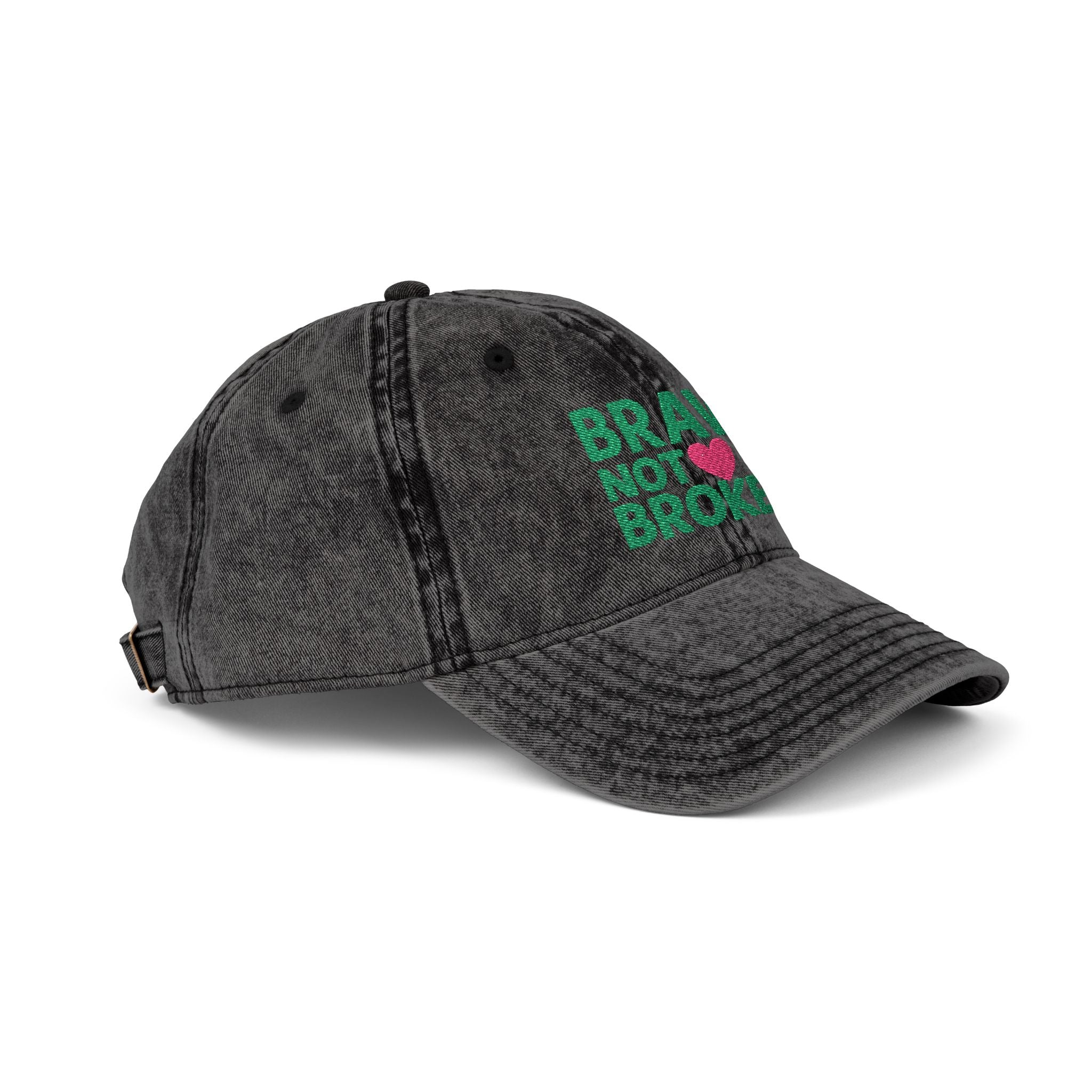 Brave Not Broken Embroidered Vintage Cap