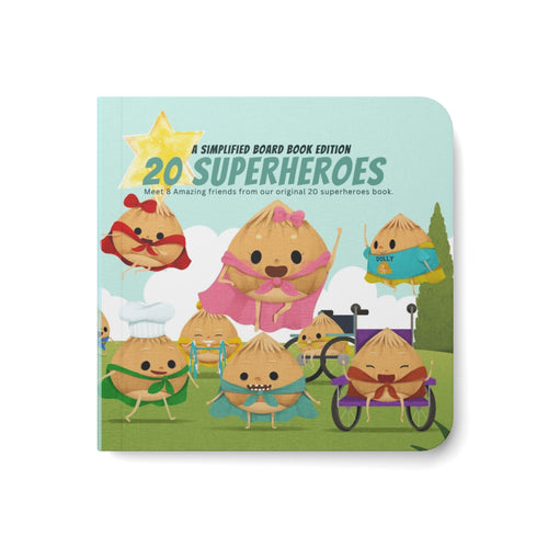 20 Superheroes Board Book – Cute Kid-Friendly Superhero Characters for Toddlers