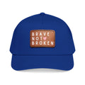 Mid Profile Baseball Cap with Leather Patch (Rectangle)