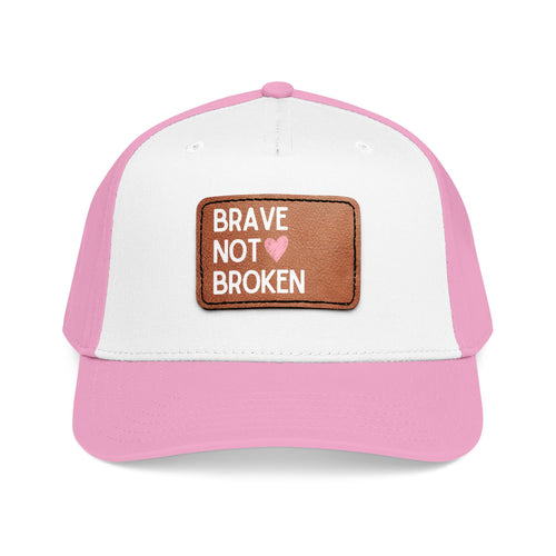 Mid Profile Baseball Cap with Leather Patch (Rectangle)
