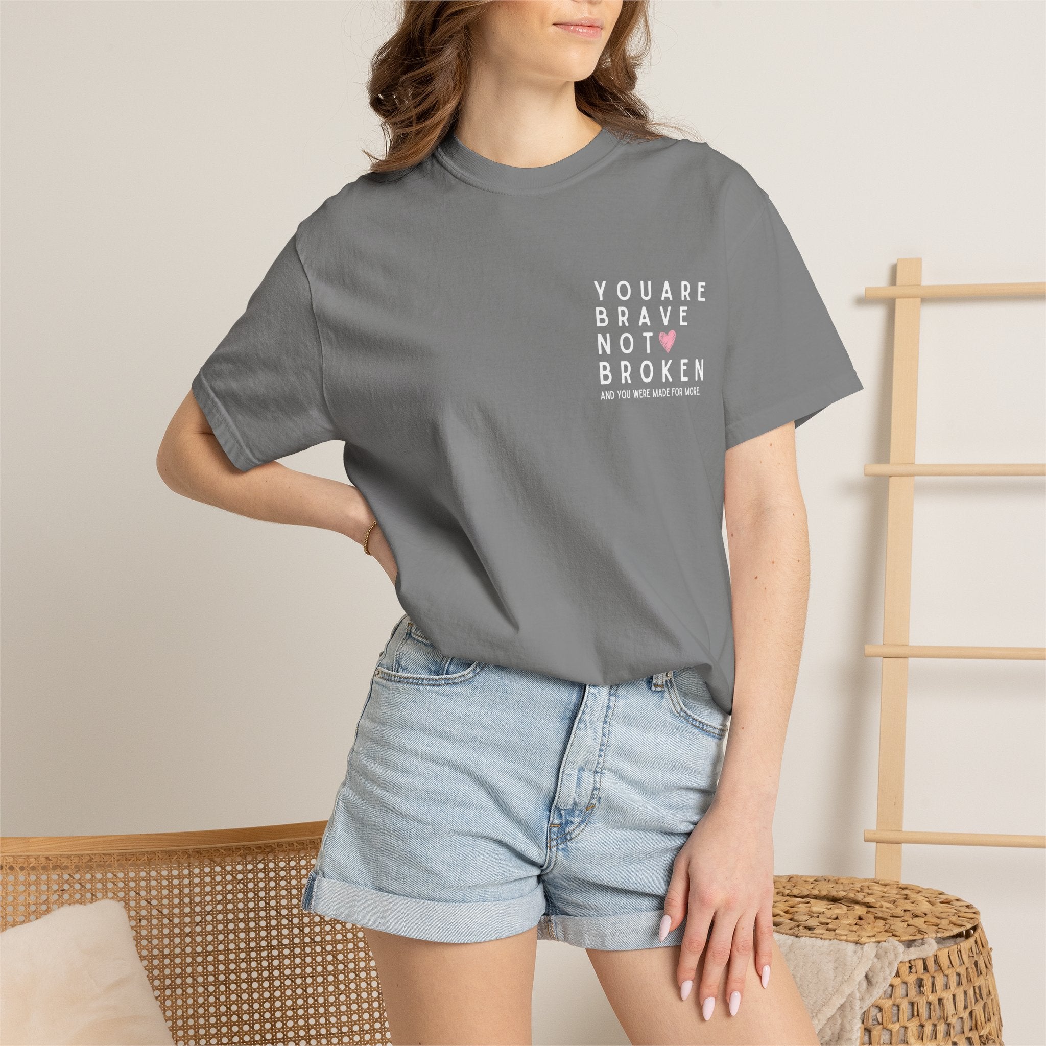 Brave, Not Broken – Hazelnut T-Shirt