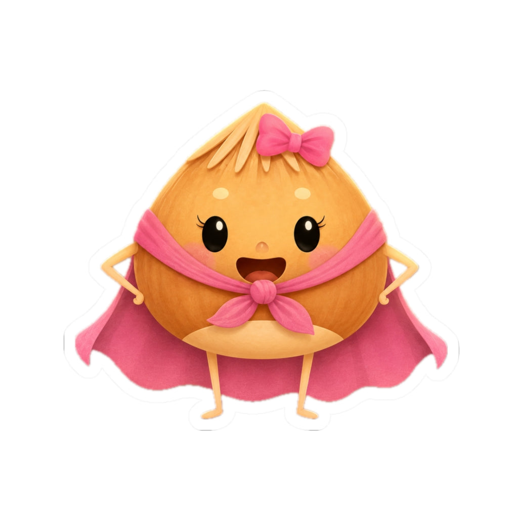 Hazelnut Superhero 3" x 3" Cut-Out Sticker
