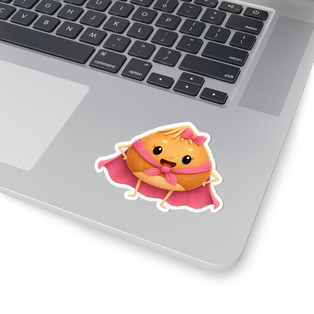 Hazelnut Superhero 3" x 3" Cut-Out Sticker