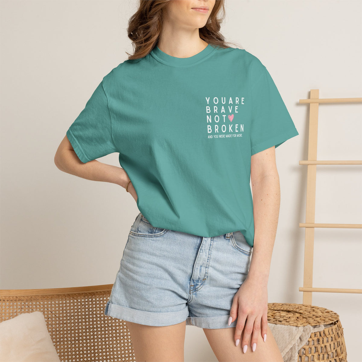 Brave, Not Broken – Hazelnut T-Shirt